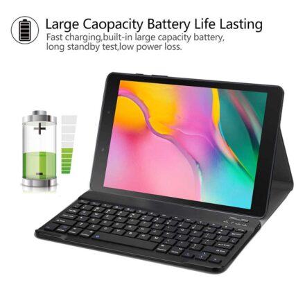 SLIM GALAXY TAB A 8.0" 2019 T290 T295 KEYBOARD CASE COVER