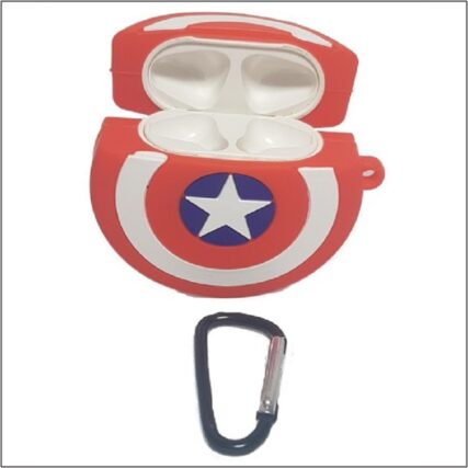 Star Silicone Airpods Carrying case with Carabiner.