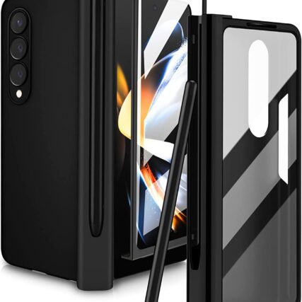 Galaxy Z Fold 4 Case Original Built-in Screen Protector with S Pen Holder 360 Full Body Protective Cover for Samsung Galaxy Z Fold 4 5G Case 2022