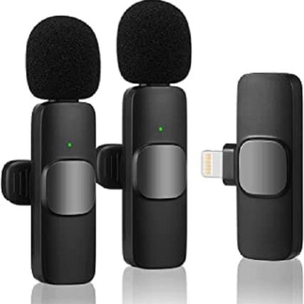 K03 and K9 Wireless Live-Stream 2 -in-1 Microphone for -iphone and Type C
