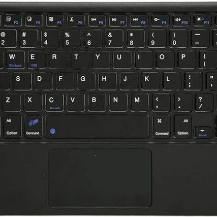 Portable Bluetooth Smart Keyboard With Touchpad For Android - Winows - And Ios -black