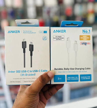 Anker USB-C Cable (3ft, 60w,Braided) Durable, Daily-Use Charging Cable