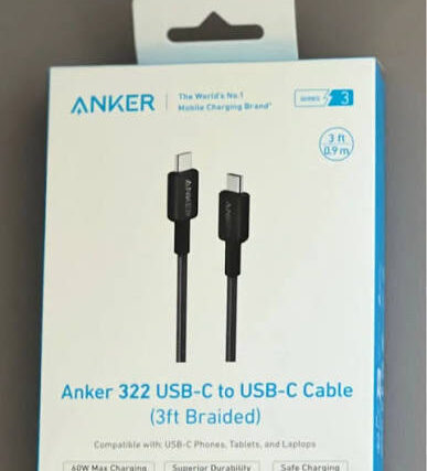 Anker 322 USB-C to Lightining Cable (3ft Braided) made for iphone,ipad,ipod
