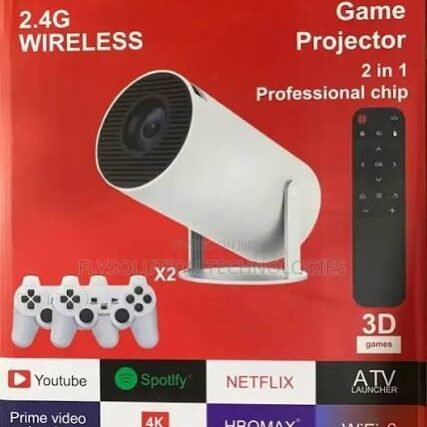 3D Game Projector 2-in-1 Professional Game Chip with 2.4G wireless