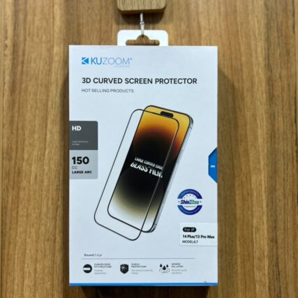 Kuzoom 3D Curved Clear Glass Screen Protector For Iphone 14 Plus/13 Pro max, Hot Selling Product