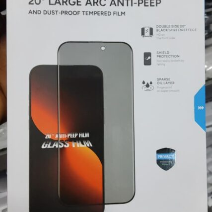 Kuzoom Privacy Glass Screen Protector For Iphone 16e, 20 degree Tempered Film